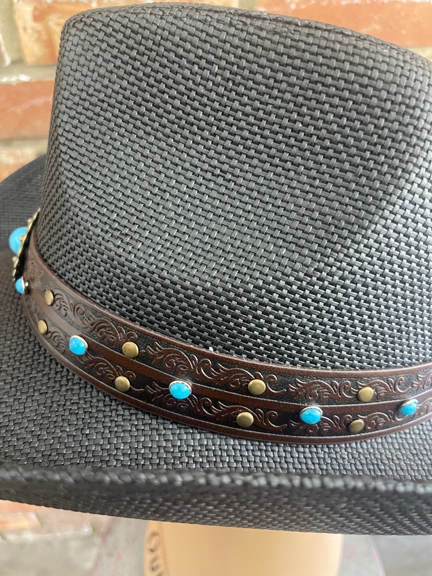Turquoise Stone Cowboy Hat