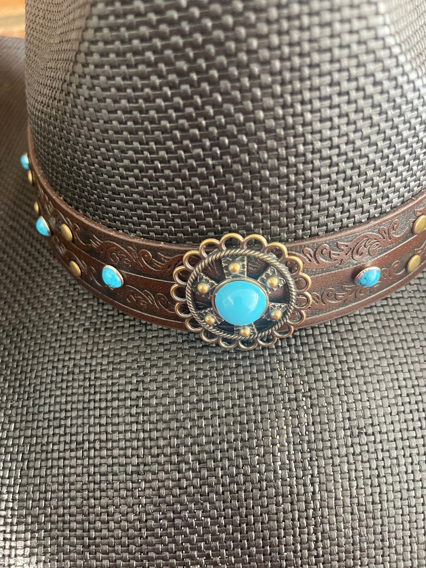 Turquoise Stone Cowboy Hat