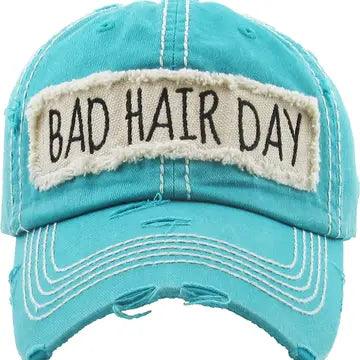 BAD HAIR DAY WASHED VINTAGE BALL CAP - Rosmarray Collections, LLC.