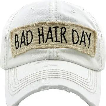 BAD HAIR DAY WASHED VINTAGE BALL CAP - Rosmarray Collections, LLC.