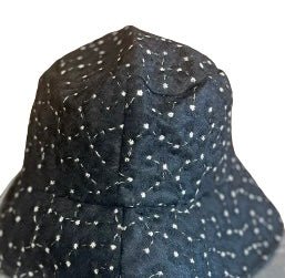 Black Sheer Flower Bucker Hat - Rosmarray Collections, LLC.