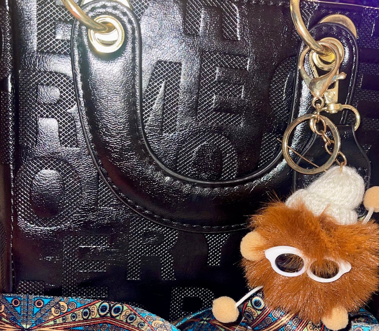 Designer Inspired Letter Print Handbag - Rosmarray Collections, LLC.