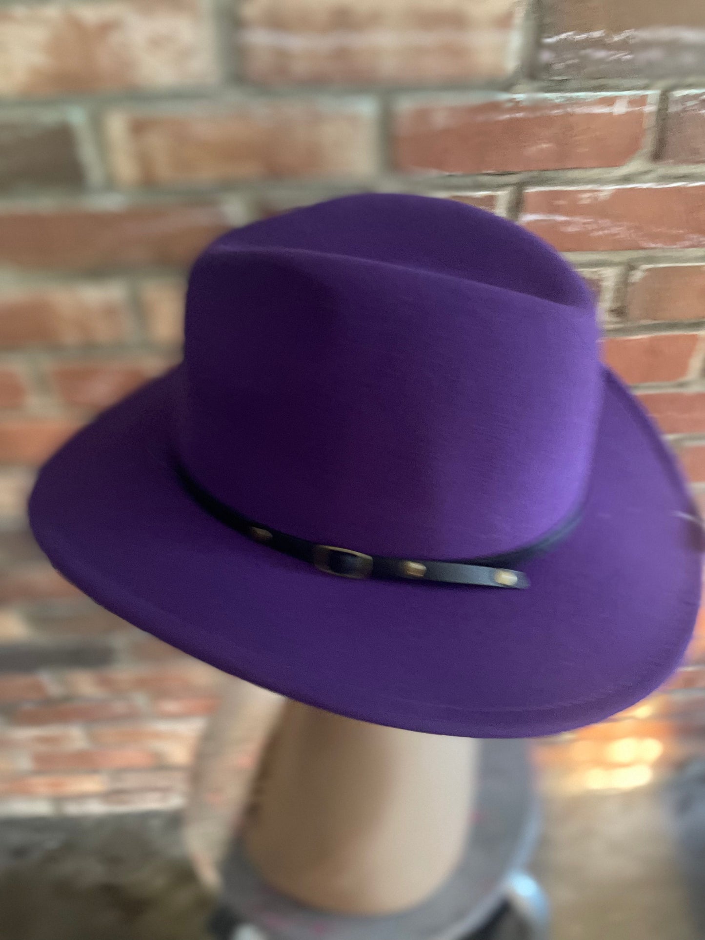 Red Botton Fedora Hat