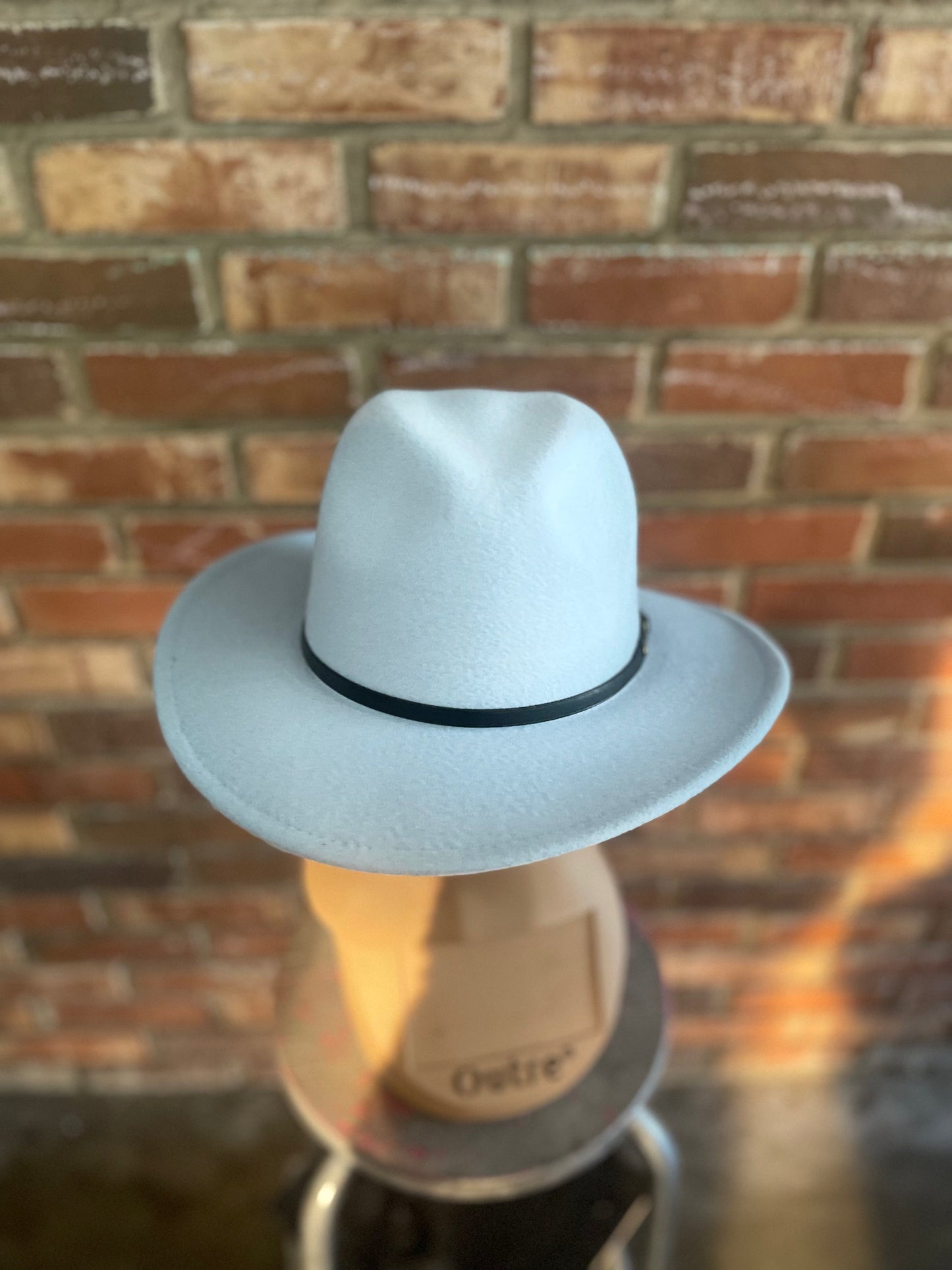 Red Botton Fedora Hat