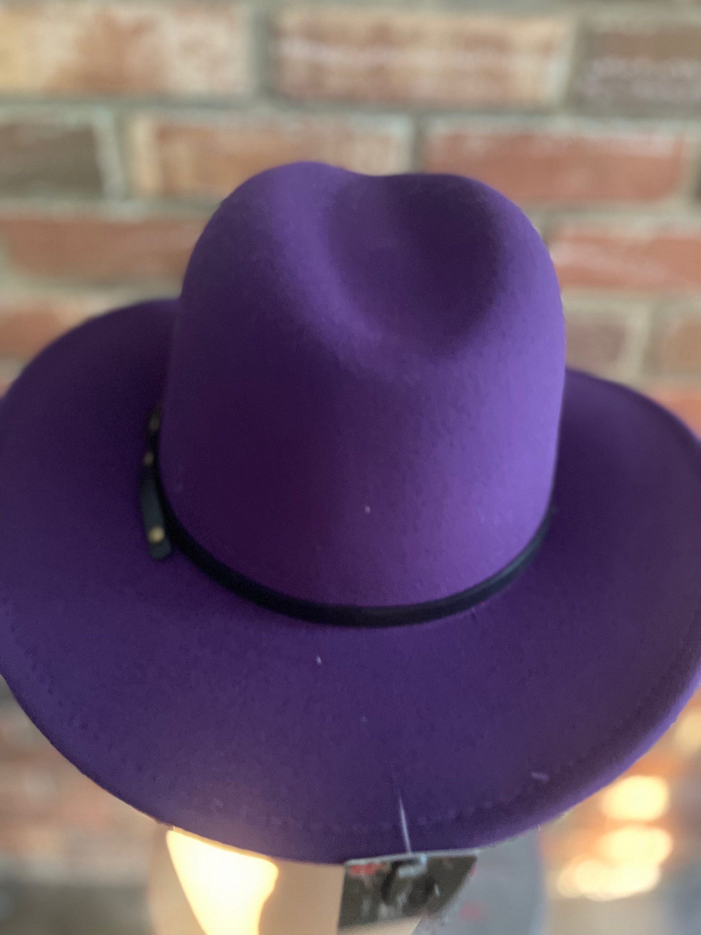 Red Botton Fedora Hat
