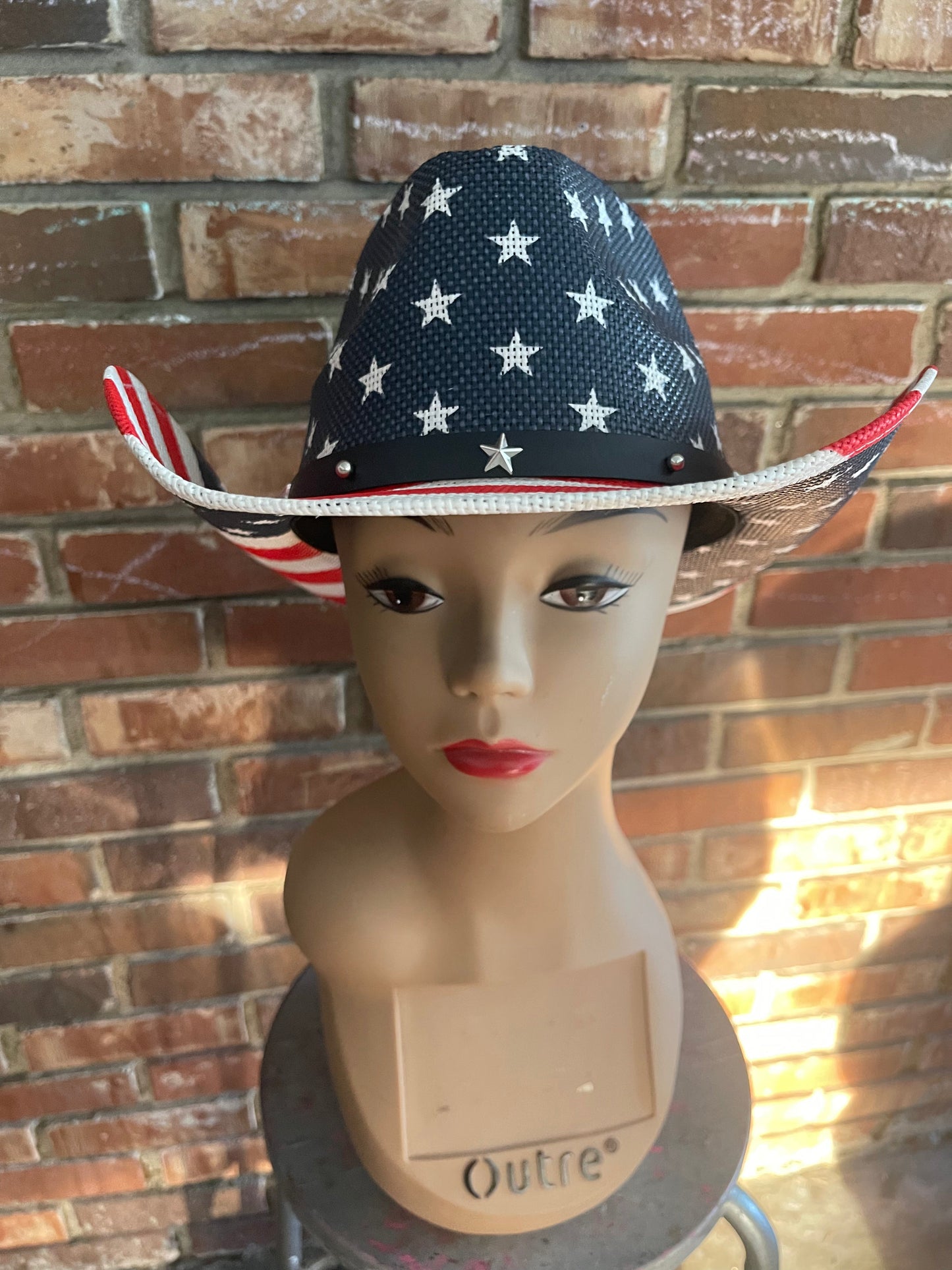 Red White and Blue Cowboy Hat