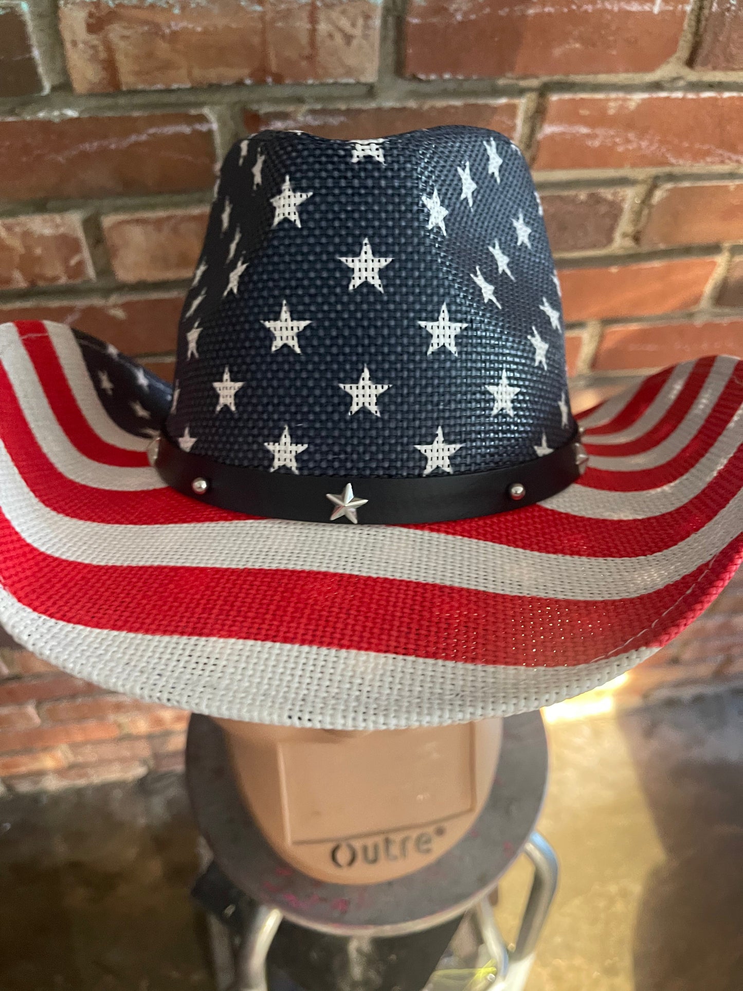 Red White and Blue Cowboy Hat