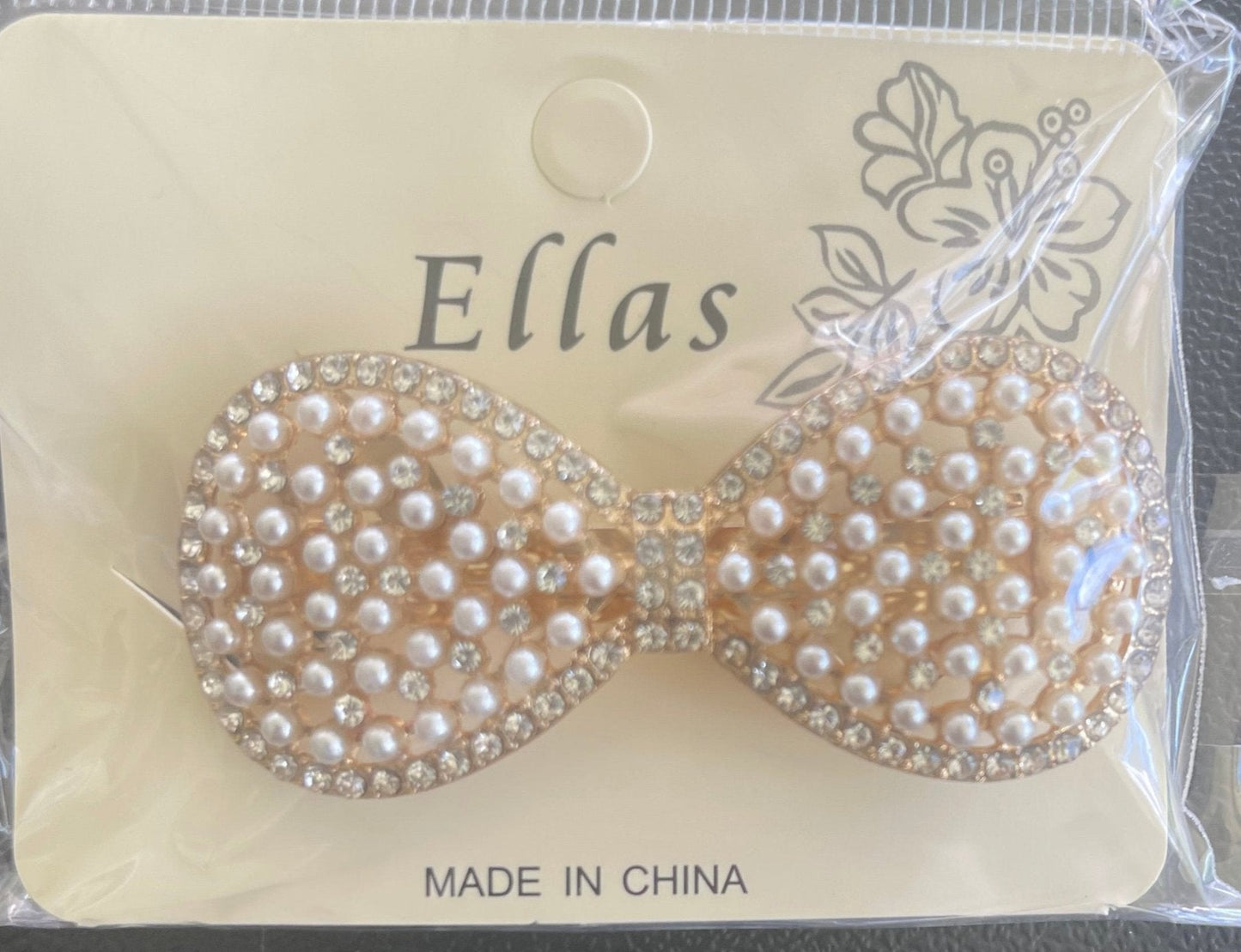 Beaded Rhinestone Hair Clip - Rosmarray Collections, LLC.