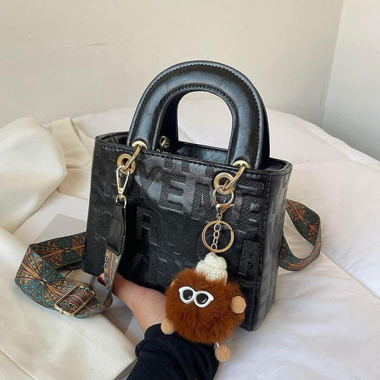 Designer Inspired Letter Print Handbag - Rosmarray Collections, LLC.
