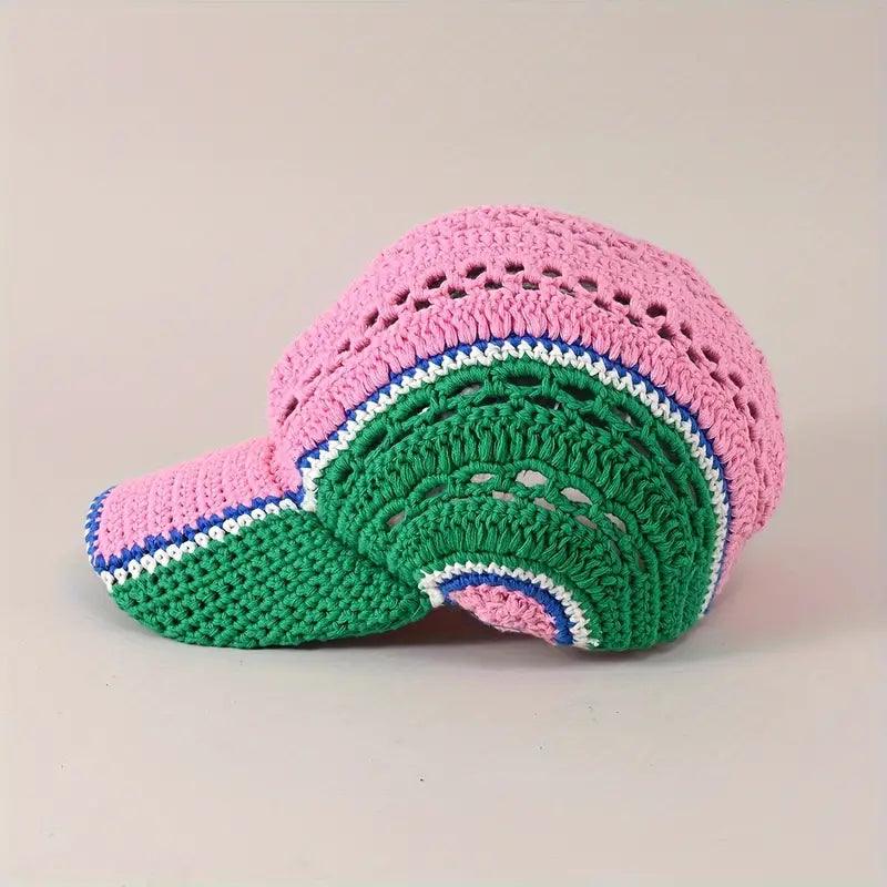 Knitted Baseball Cap - Rosmarray Collections, LLC.
