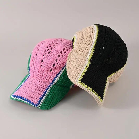 Knitted Baseball Cap - Rosmarray Collections, LLC.
