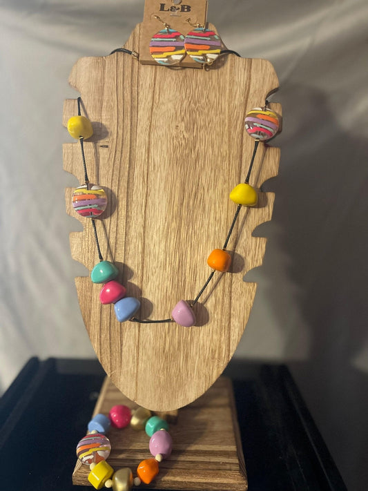 Multicolor Necklace and Bracelet Set - Rosmarray Collections, LLC.