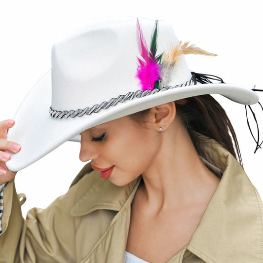 Rhinestone Twisted Band Fedora Hat - Rosmarray Collections, LLC.