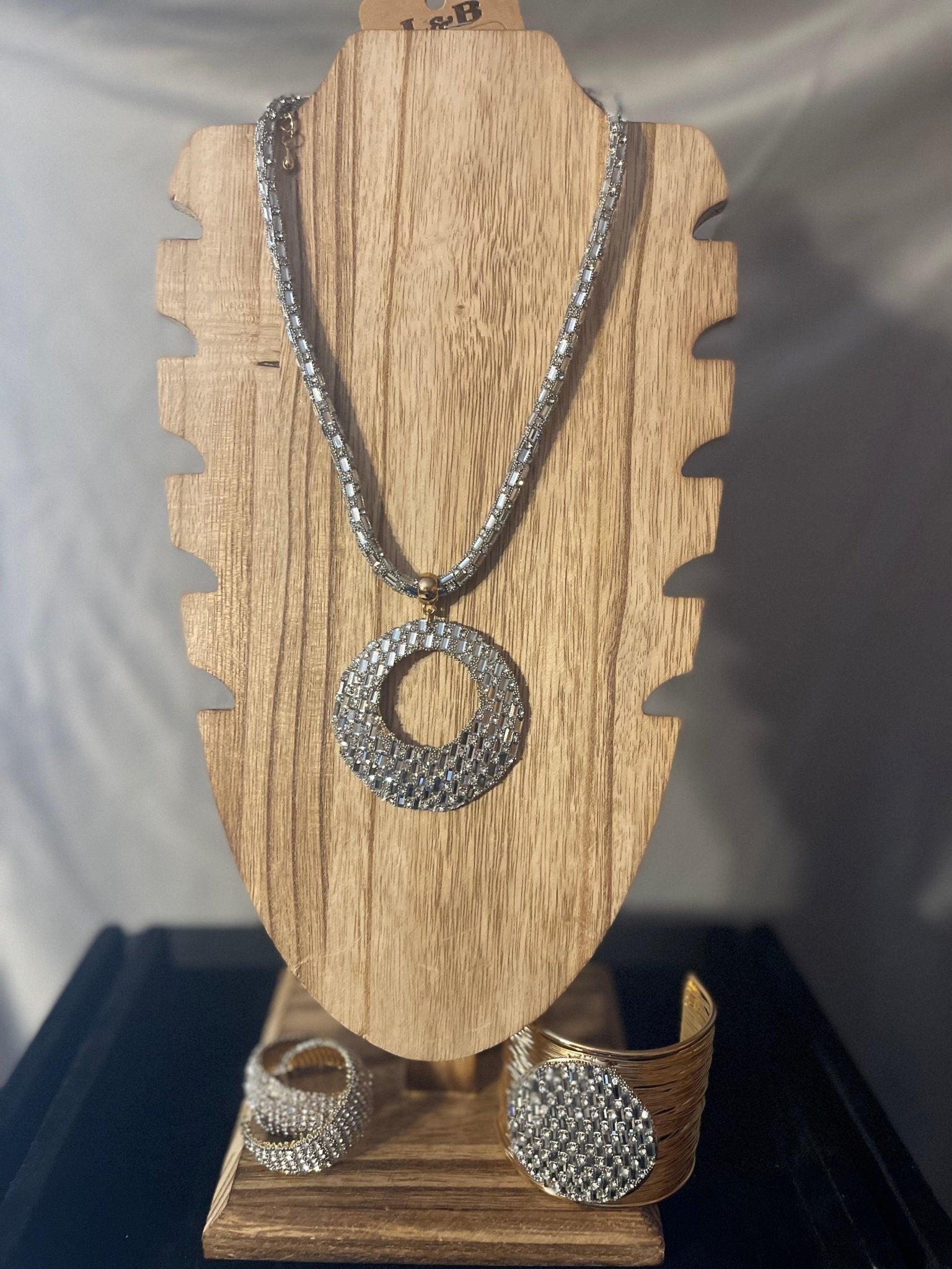Shine Bright Necklace/Bracelet/Earrings Set - Rosmarray Collections, LLC.