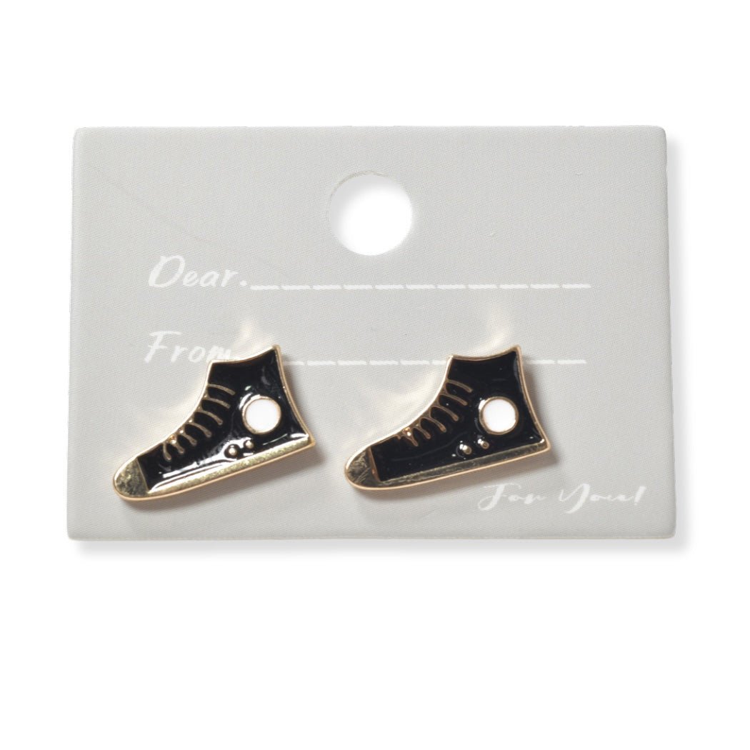 Sneakers Shoe Enamel Stud Earring - Rosmarray Collections, LLC.