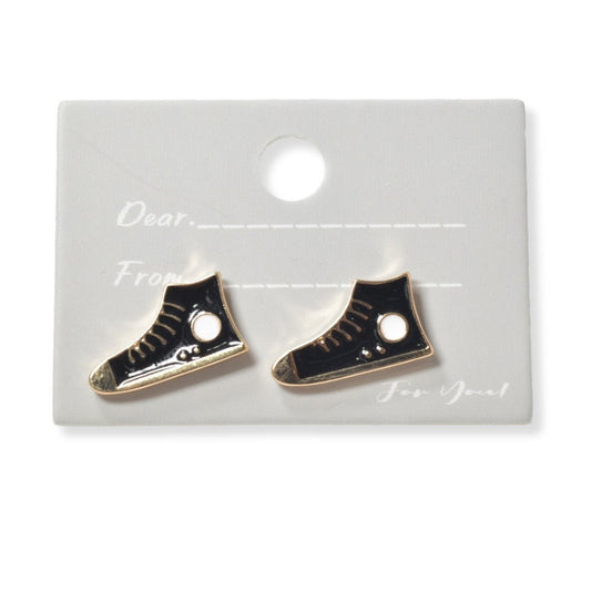 Sneakers Shoe Enamel Stud Earring - Rosmarray Collections, LLC.