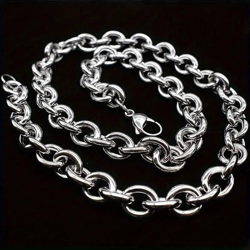 Stainless Steel Necklace/Bracelet Set - Rosmarray Collections, LLC.