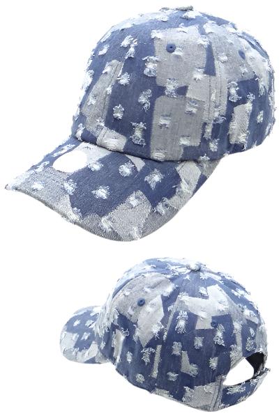 Vintage Washed Denim Cap - Rosmarray Collections, LLC.